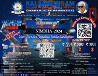 NIMDHA-2024 (Non invasive medical device hackathon) Hackathon Poster